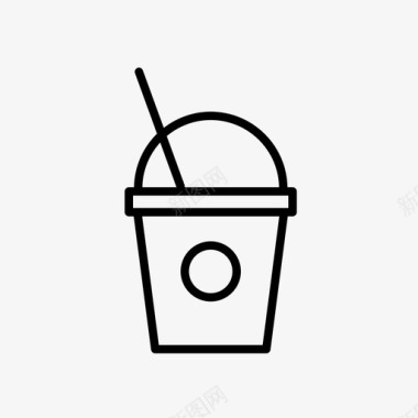 冰咖啡冰美式咖啡冰饮料图标图标