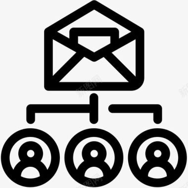 联系人列表别名电子邮件图标图标