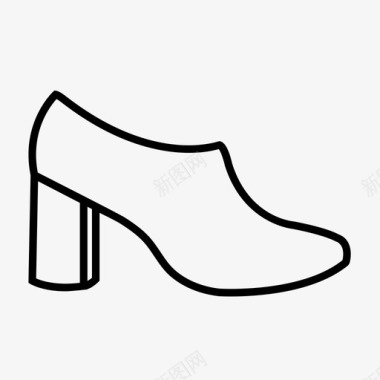 靴子时装鞋类图标图标