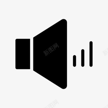 扬声器发展声音图标图标