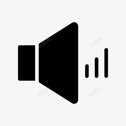 扬声器发展声音图标svg_新图网 https://ixintu.com 发展 商业符号第11卷 声音 扬声器 音量
