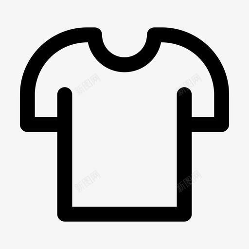 T恤jumpicon服装加粗线条图标svg_新图网 https://ixintu.com T恤 jumpicon服装加粗线条