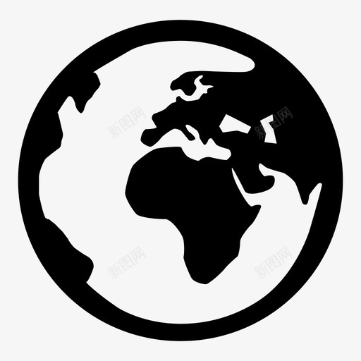 世界非洲地球图标svg_新图网 https://ixintu.com 世界 地球 星球 非洲