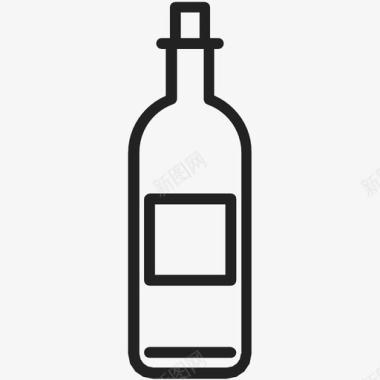 酒瓶酒酒吧图标图标