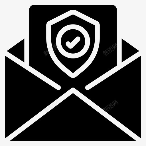 邮件屏蔽数据安全图标svg_新图网 https://ixintu.com 安全 数据 数据安全 邮件屏蔽