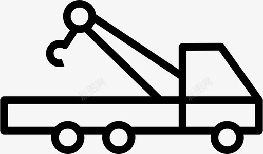 拖车货物货车图标图标