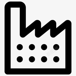 老厂工厂厂房老厂图标高清图片