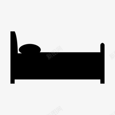 床放松休息图标图标