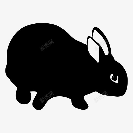兔子动物可爱图标svg_新图网 https://ixintu.com 兔子 动物 可爱 大自然 宠物 花园