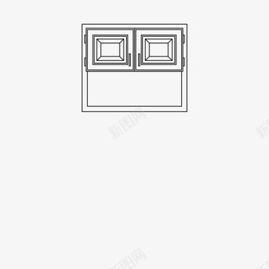 壁橱建筑橱柜图标图标