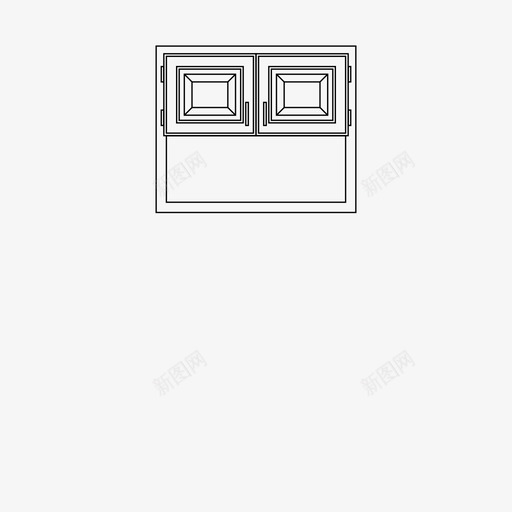 壁橱建筑橱柜图标svg_新图网 https://ixintu.com 壁橱 建筑 橱柜 门