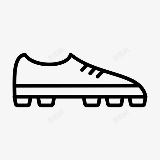 鞋子夹板足球鞋图标svg_新图网 https://ixintu.com 夹板 足球鞋 运动鞋 鞋子