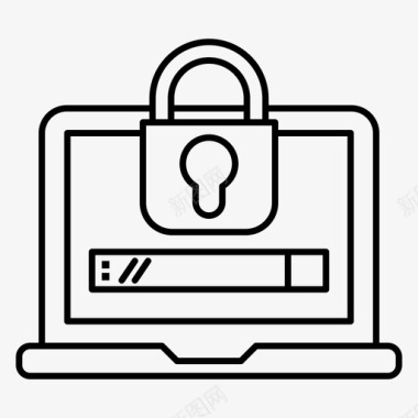 网页安全挂锁保护图标图标