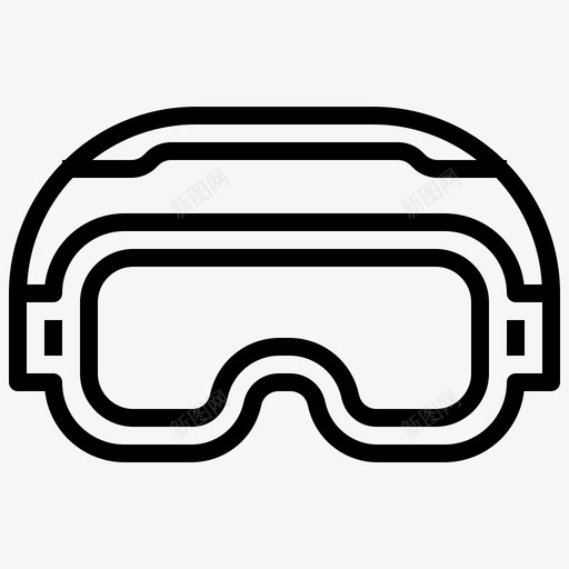 护目镜安全眼镜施工工具图标svg_新图网 https://ixintu.com 安全眼镜 护目镜 施工工具