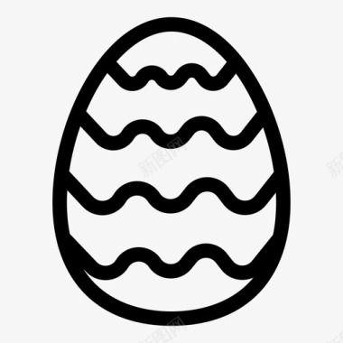 复活节蛋食物图标图标