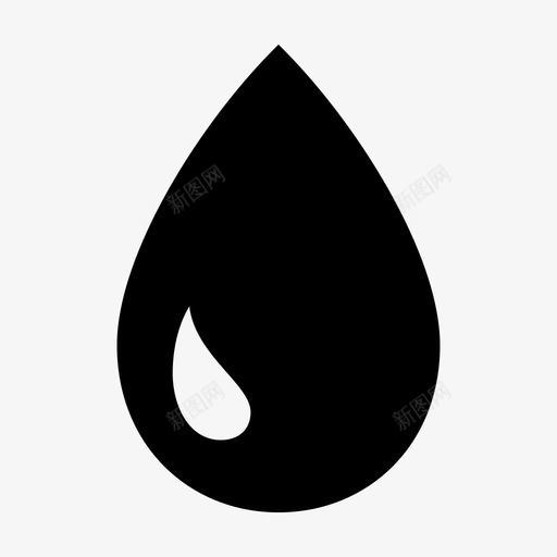水滴血液体图标svg_新图网 https://ixintu.com 工具 水滴 油 液体 血