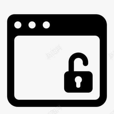 浏览器解锁安全性网络浏览器图标图标