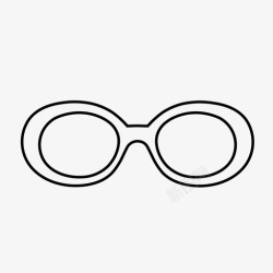 椭圆形眼镜椭圆形眼镜镜框图标高清图片