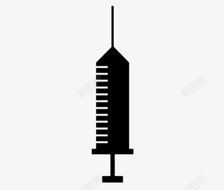 注射器疫苗接种医药保健图标图标