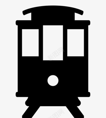 火车电车交通工具图标图标