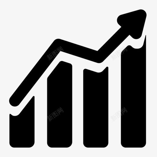 增加条形图图表图标svg_新图网 https://ixintu.com 图表 增加 市场 条形图 水平