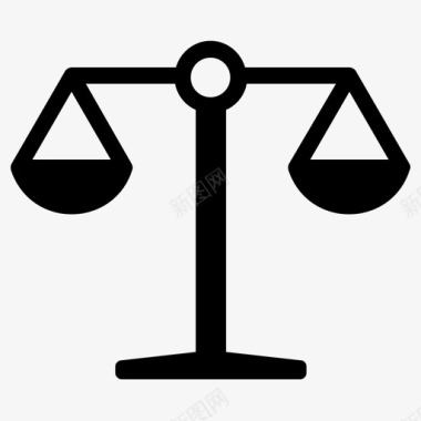 公正平衡平衡尺度图标图标
