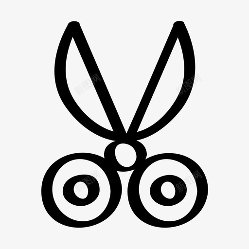 剪刀剪子兔子图标svg_新图网 https://ixintu.com 兔子图标 剪刀 剪子