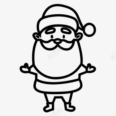 圣诞老人真正的圣诞老人圣尼古拉斯图标图标