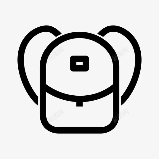 包背包书包图标svg_新图网 https://ixintu.com 书包 包 户外 简易包 背包