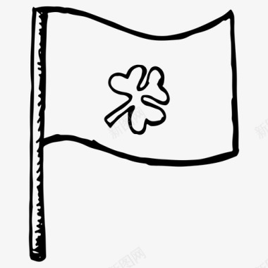 国旗三叶草爱尔兰图标图标