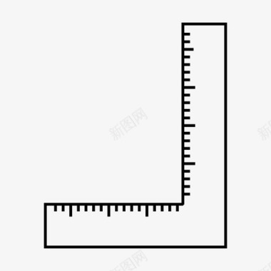 尺距离测量图标图标