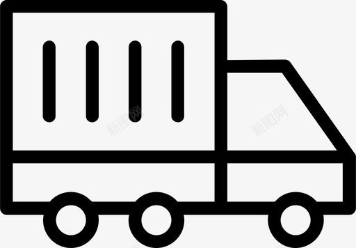 卡车货物运输工具图标图标