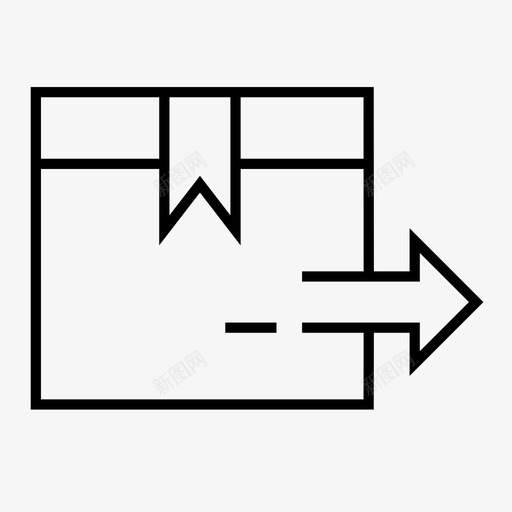 快递盒子包裹图标svg_新图网 https://ixintu.com 包裹 快递 盒子 网店