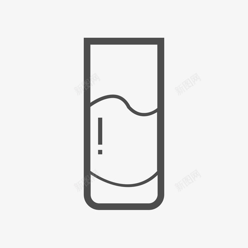 玻璃水杯svg_新图网 https://ixintu.com 玻璃水杯 线性 单色 简约
