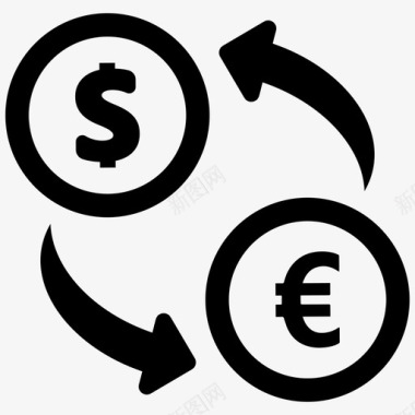 货币兑换货币营业所图标图标