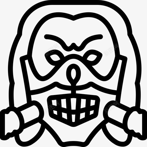 骷髅面具电影伊莫坦乔图标svg_新图网 https://ixintu.com 伊莫坦乔 电影 电影3大纲 疯狂的麦克斯 骷髅面具