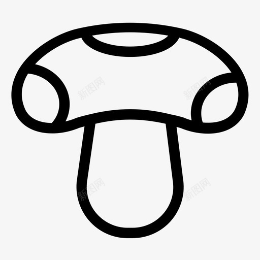 蘑菇秋线图标svg_新图网 https://ixintu.com 秋线 蘑菇