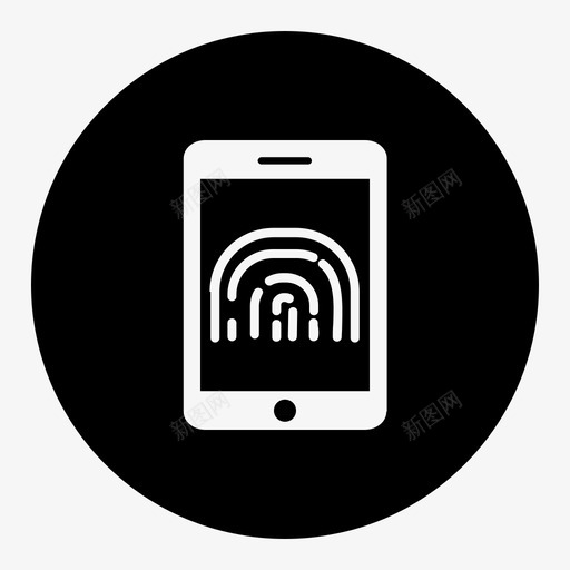 指纹保护网络安全指纹扫描仪图标svg_新图网 https://ixintu.com 安全备份 安全移动 指纹保护 指纹扫描仪 网络安全 需要指纹