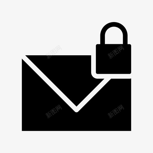 邮件开发信件图标svg_新图网 https://ixintu.com 业务标志符第11卷 信件 安全 开发 消息 邮件 锁