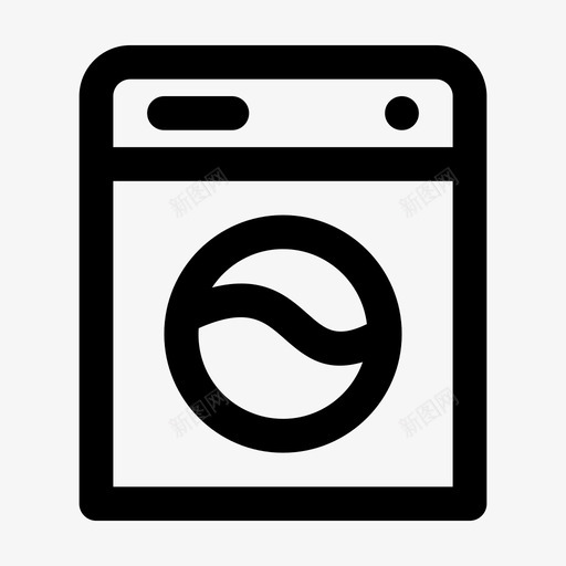 洗衣机jumpicon家具黑线图标svg_新图网 https://ixintu.com jumpicon家具黑线 洗衣机
