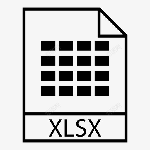 电子表格excel文件类型图标svg_新图网 https://ixintu.com excel microsoft xlsx 文件类型 文档格式 电子表格