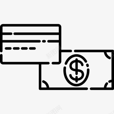 信用卡和账单商业局图标图标