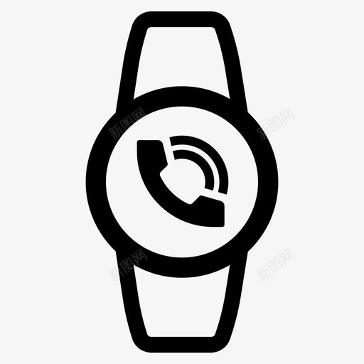 智能手表电话手机图标svg_新图网 https://ixintu.com pixa 手机 智能手表 电话 腕表