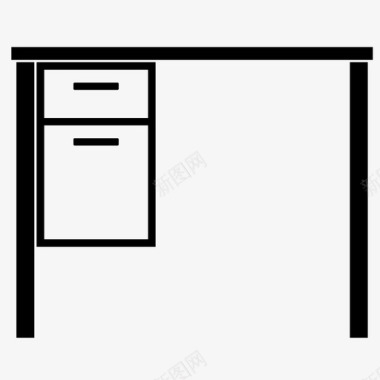 书桌柜台家具图标图标