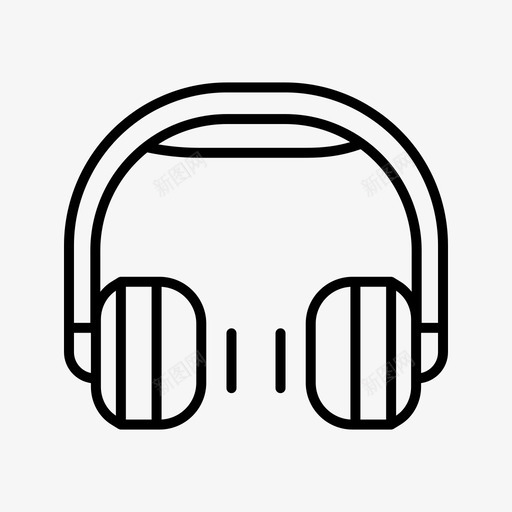 耳机活动图标svg_新图网 https://ixintu.com 图标 声音 收听 活动 耳机 音乐