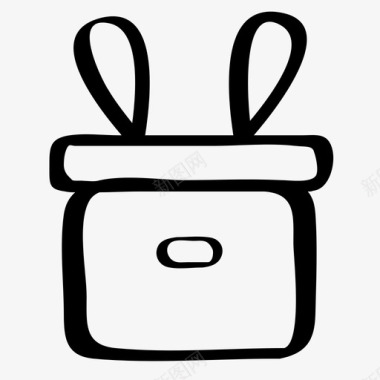 档案盒子兔子图标图标