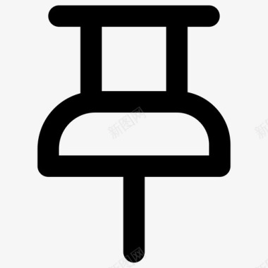 别针基本系列图标图标