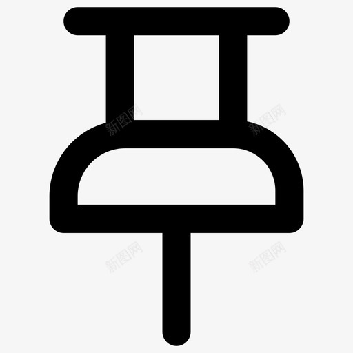 别针基本系列图标svg_新图网 https://ixintu.com 别针 基本系列