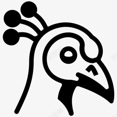 孔雀脸印度孔雀孔雀图标图标