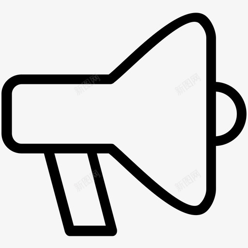 扩音器应用程序商务图标svg_新图网 https://ixintu.com 商务 导航 应用程序 扩音器 软件